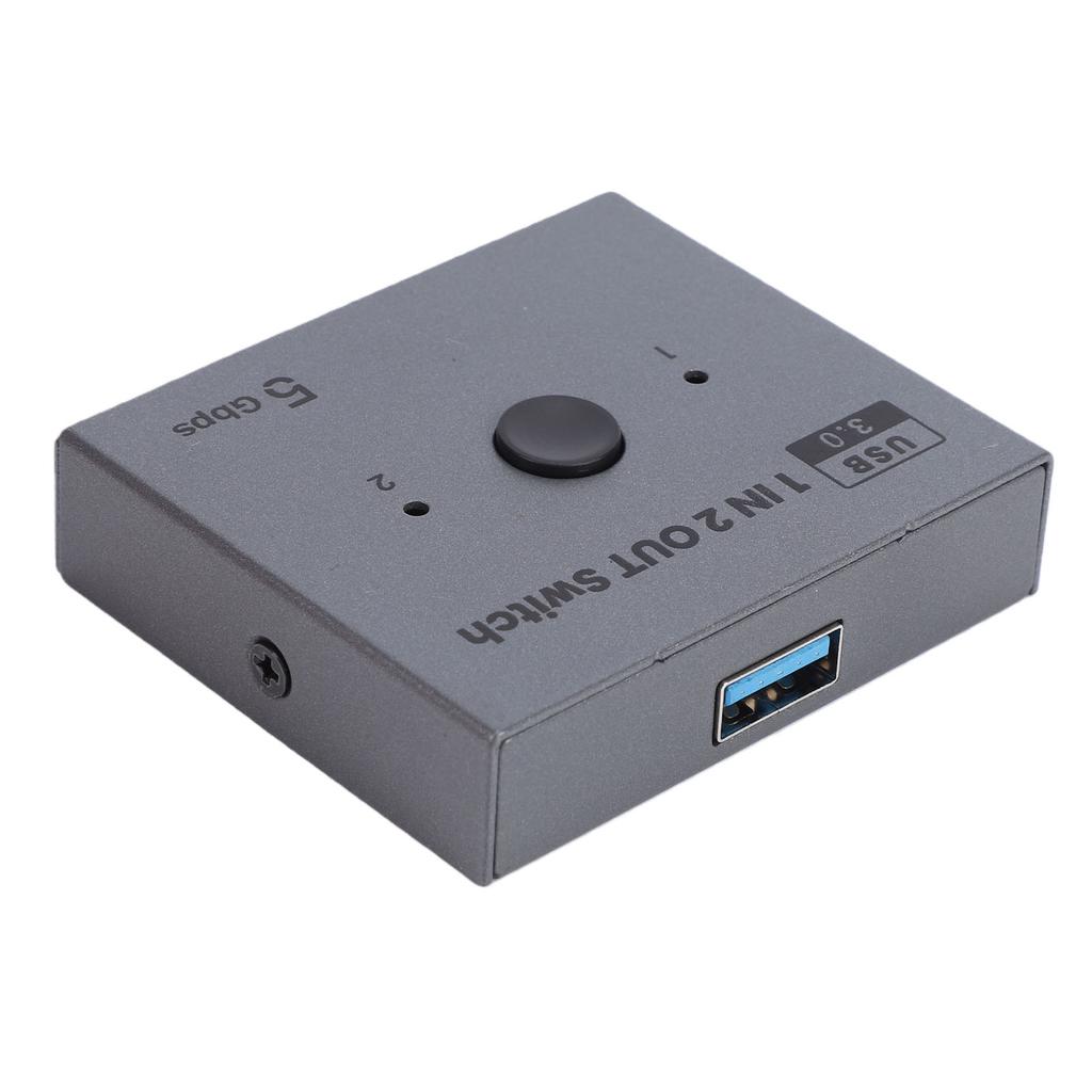 USB 3.0 Switcher Bidirectional 2 In 1 Out 1 In 2 Out 3 Port USB Switcher for Keyboard Printer Scanner