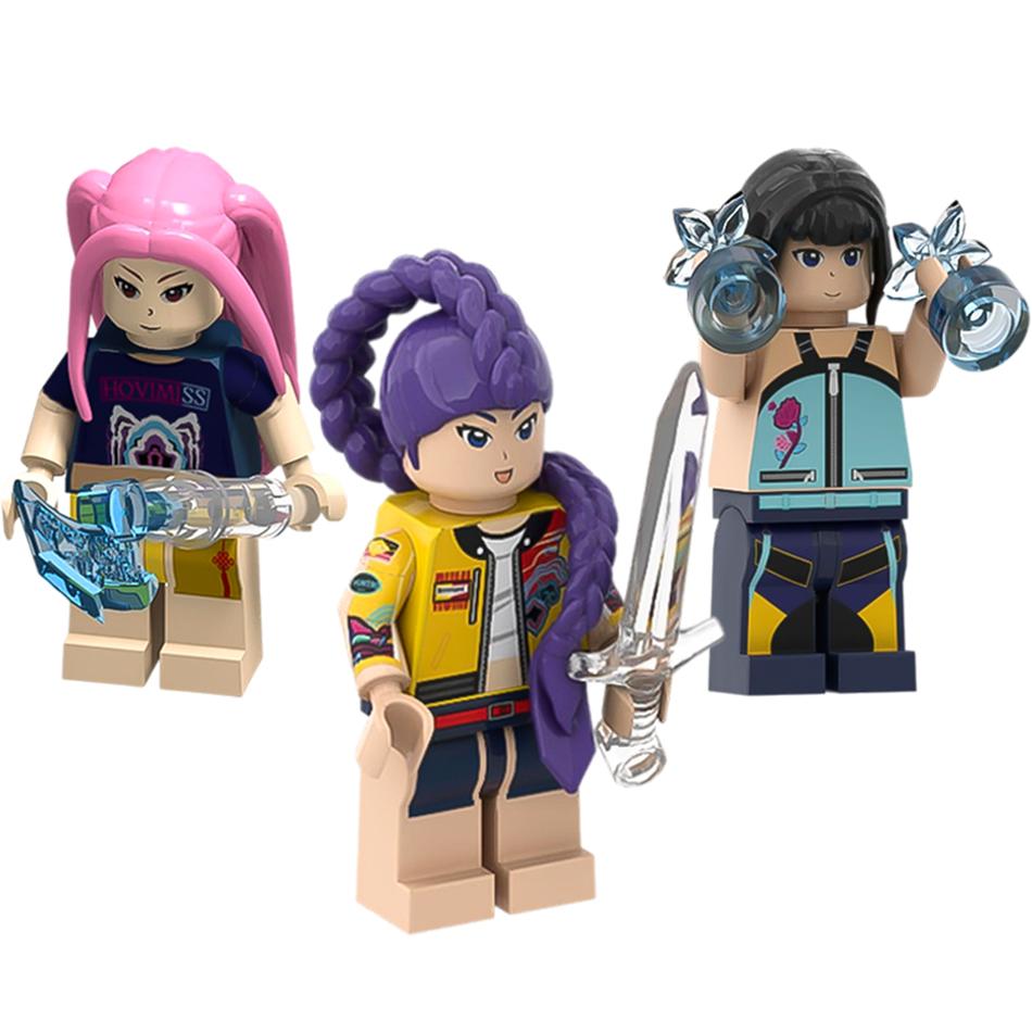 Nuovo prodotto: KPop Cacciatori di Demoni Blocchi da Costruzione, Bambola Modello da Assemblare Rumi, Giocattolo Blocchi da Costruzione