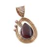 Natürlicher Blutstein 925er Massiv-Sterlingsilber Schmuck Zweifarbig Anhänger 1,50" l2t53