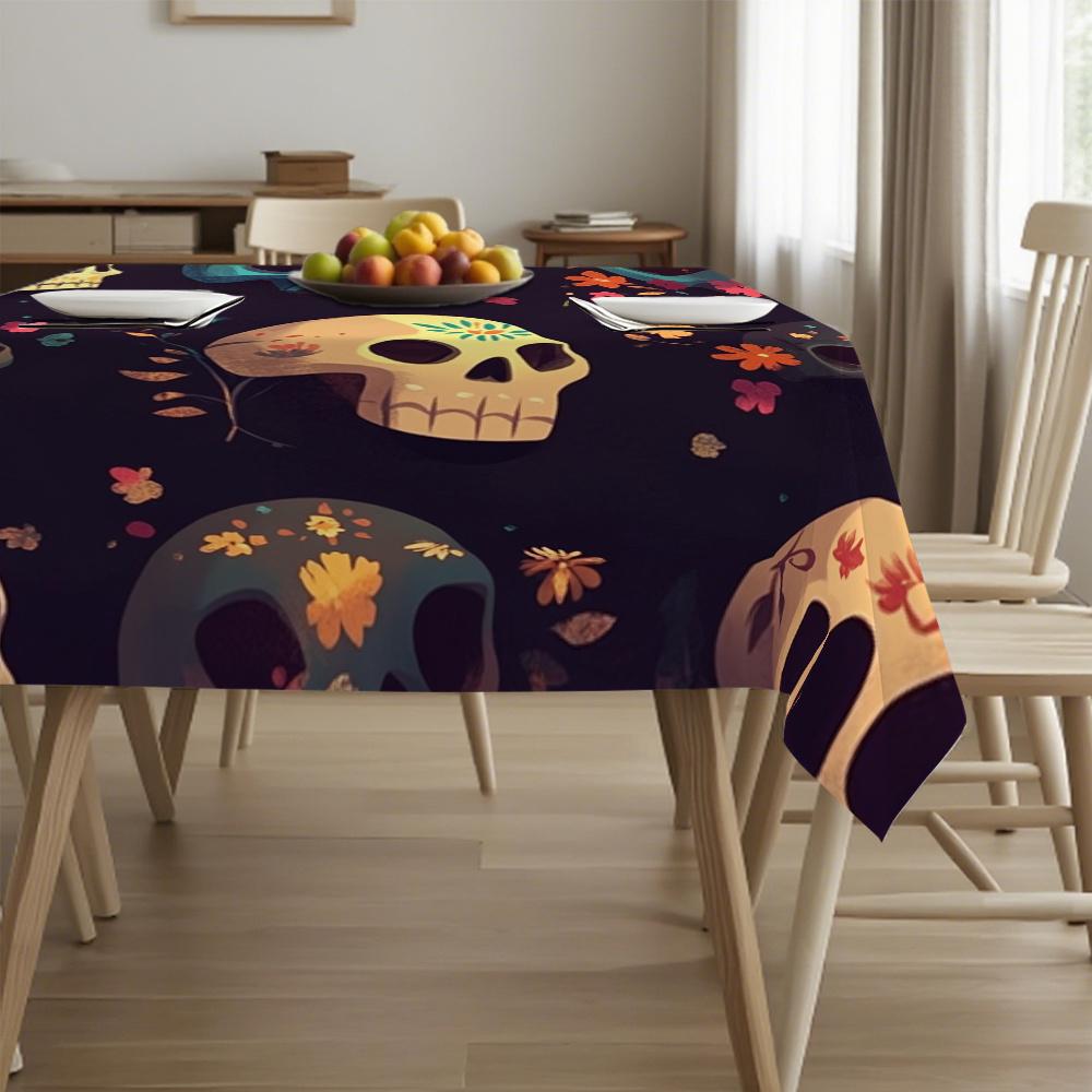 Mexican Folk Art Rectangle Table Cloth for Table Decor Kitchen Dining Waterproof Reusable Tablecloth for Tables Party Picnic