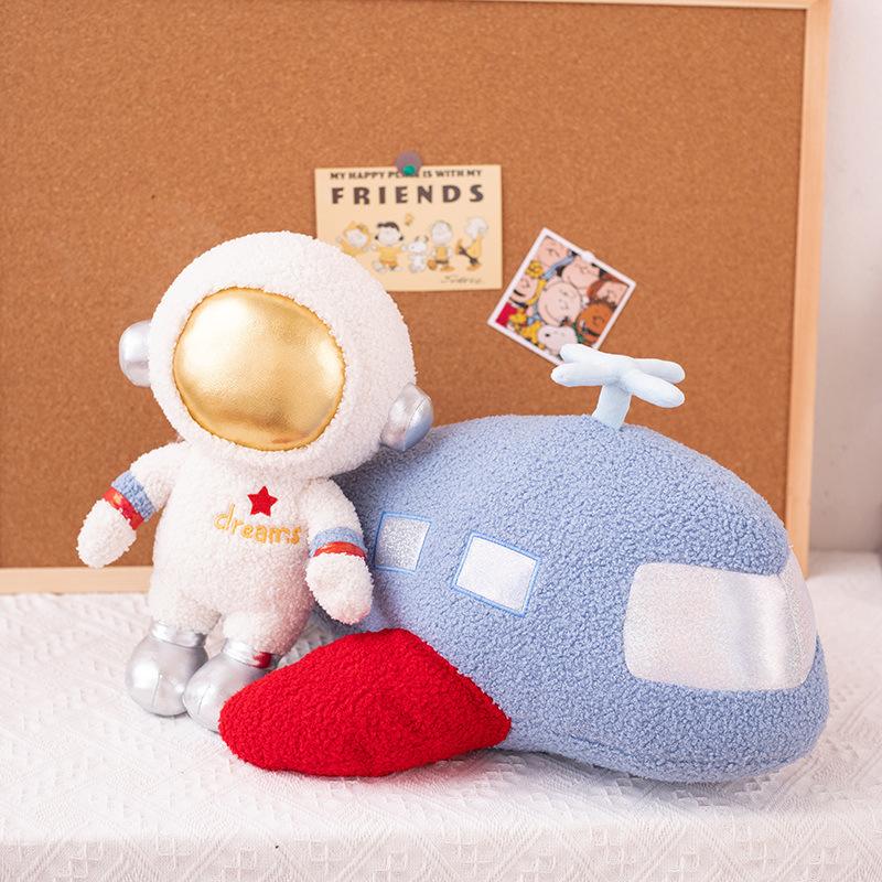 Astronaut Astronaut Plush Toy Doll Rocket Spaceship Throw Pillow Sofa Cushion Mars Children Gift