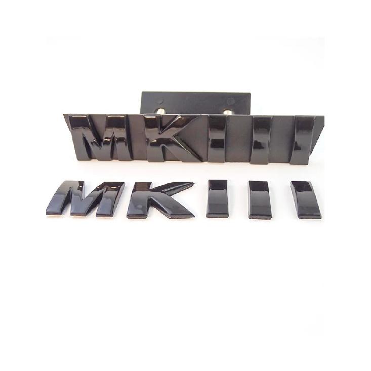 3D Black MKIII MK3 Rear Car Emblem and Rear Truck Chrome Red Badge Car Sticker for Volkswagen VW Golf Jetta MK3