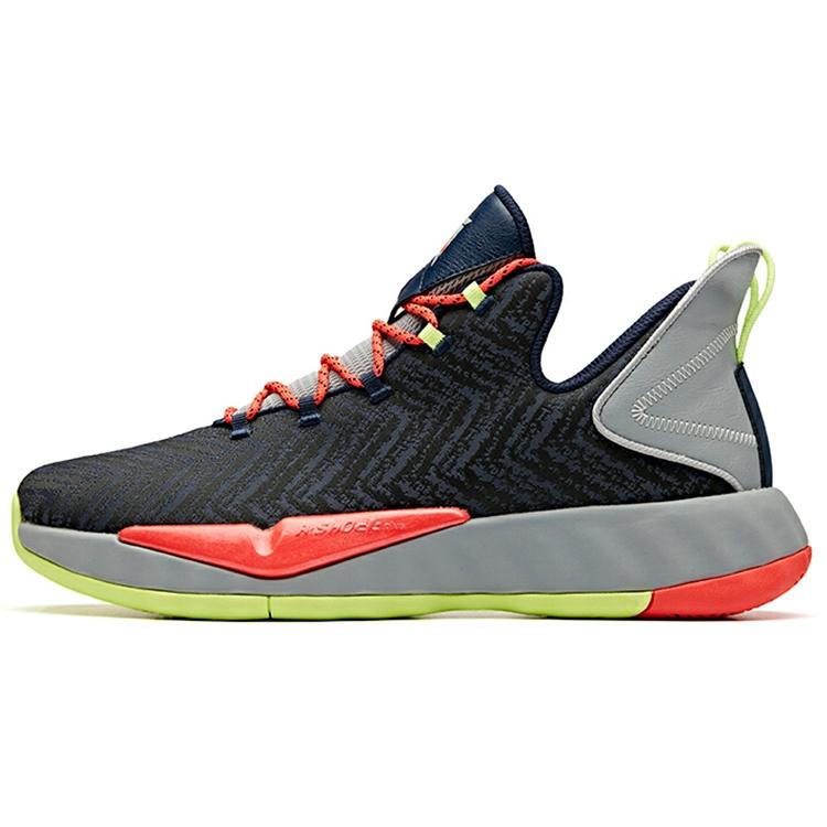 ANTA Quick Battle 3 Low  Black Grey Orange  Men s 11941607-7 EU 41
