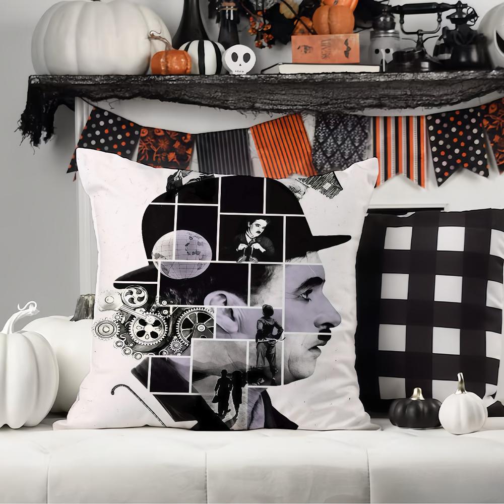 Mime C-Charlie C-Chaplin Kissenbezug Büro Kissen Geeignet für Sofa Auto Schlafzimmer Dekorative Kissenhülle