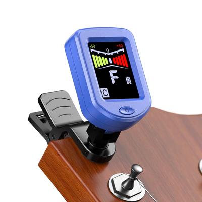 New Bee Guitar Clip Automatic Blue GT20 Tuner, High-Precision Tuner, Shut-off, Compact,