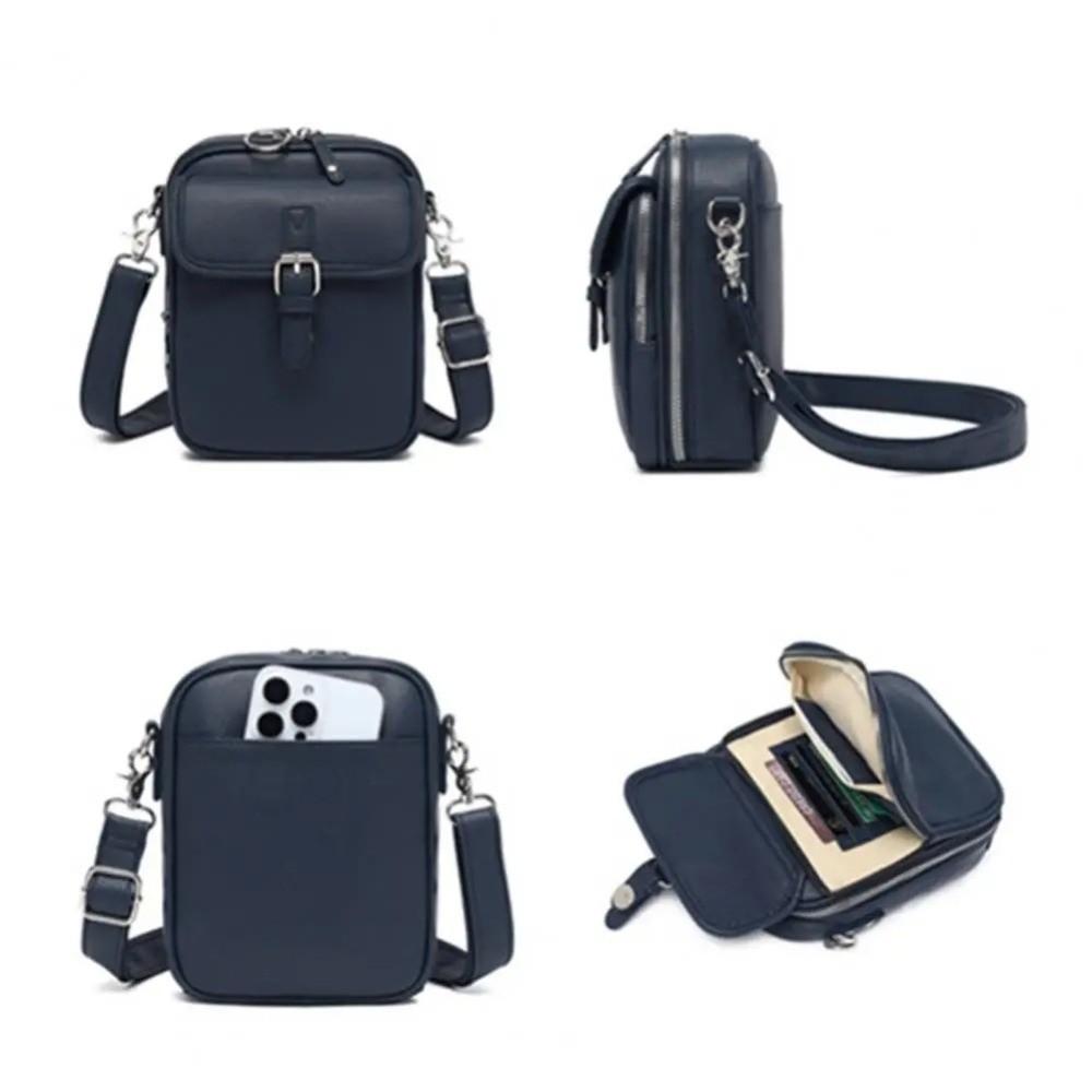 Large Capacity Women Messenger Bag Leather PU Shoulder Bag Crossbody Leather  Bag  Men Women