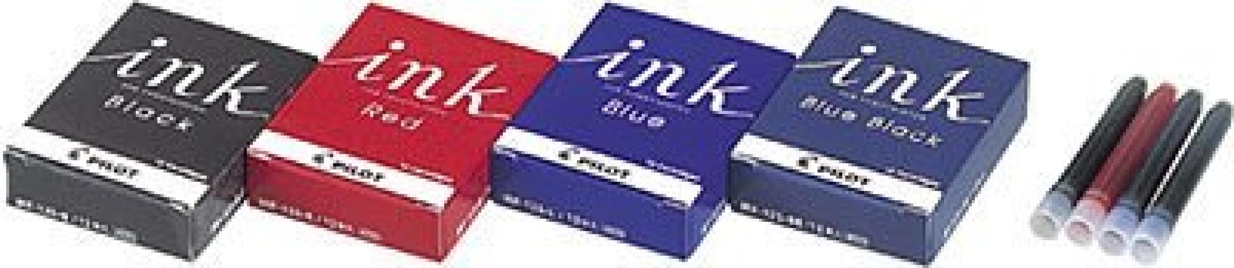 

Pilot Fountain Pen Cartridge 12 Cartridges x 10 Packs Ink, Blue, IRF-12S-L,