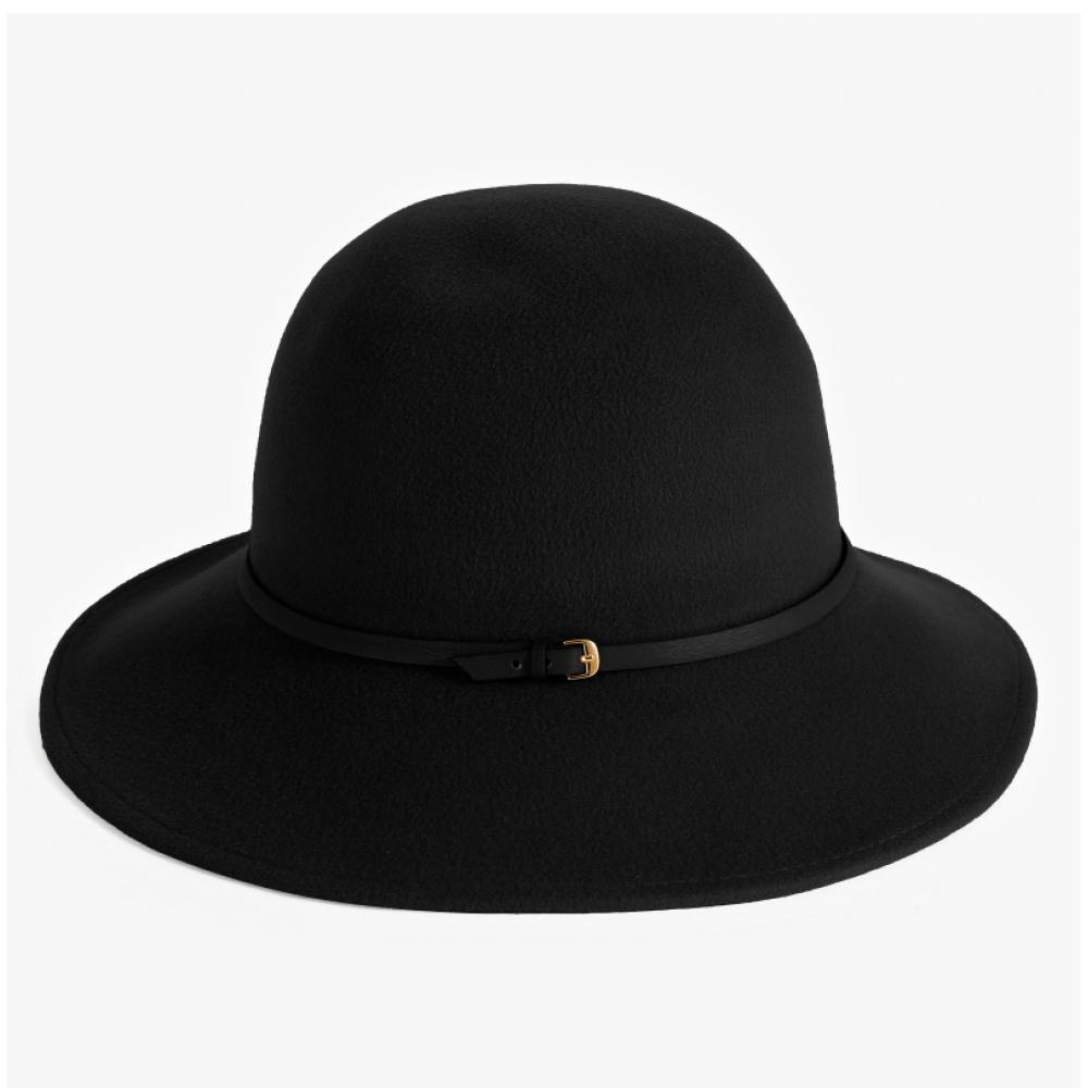 Helen Kaminski Hat51431 Bk Alto 9 Black Wool Felt Bucket Hat