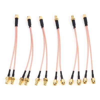Cavo di collegamento splitter combinatore tipo Y SMA a 2X SMA maschio femmina Pigtail
