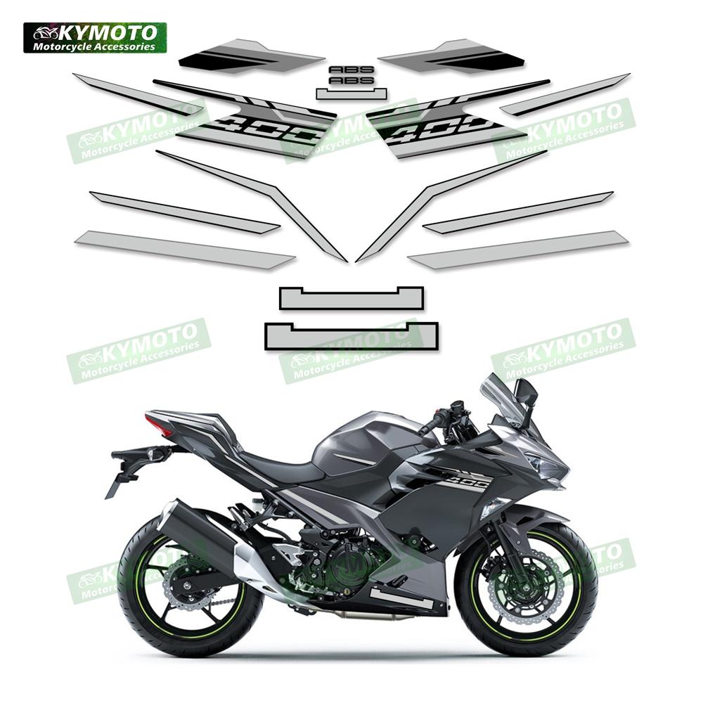 Motorcycle accessories fairing fuel tank sticker reflective decals full vehicle kit decoration for NINJA400 Ninja 400 EX400