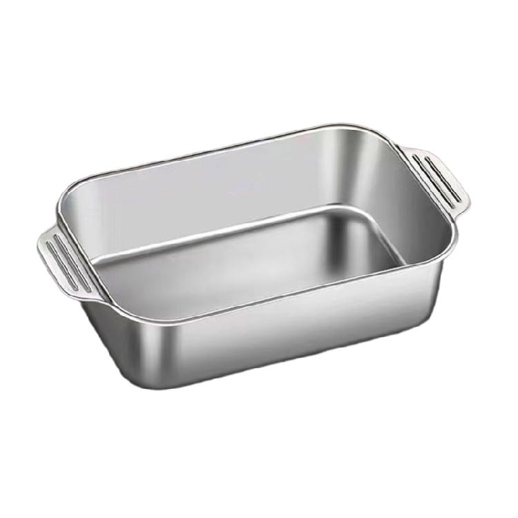 Блюдо для запекания рыбы Кухонная посуда Противень для запекания Металлическая пластина для равномерного нагрева XL