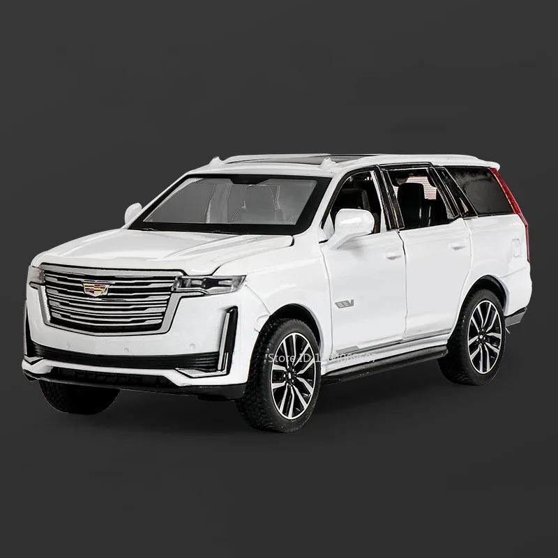 1:32 Scale Escalade Mini Toy Model Cars Alloy Diecast SUV Shock Absorption Sound Light Doors Opened Ornament Vehicles Boys Gifts