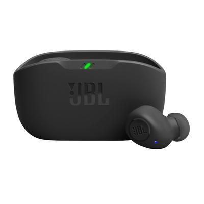 JBL WAVE BUDS True Wireless Earbuds, Bluetooth, IP54 Waterproof and Dustproof, App Compatible, USB Type-C, Black, JBLWBUDSBLK, Small