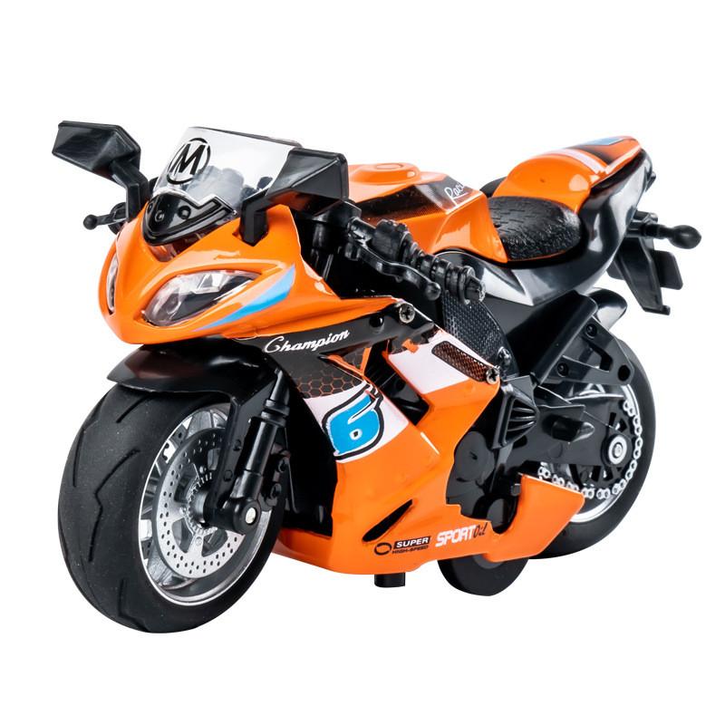 Motorcycle Model Toy For Kids With Lights And Sound Effects For Play And Gift