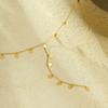 GEMCHIC Women's 18K Gold Plated Long Tassel Drop Necklace Adjustable Stainless Steel Chain