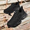 The New Breathable Woven Mesh Labor Protection Sports Work Shoes for Men Are Anti-crushing and Anti-piercing Steel Toe