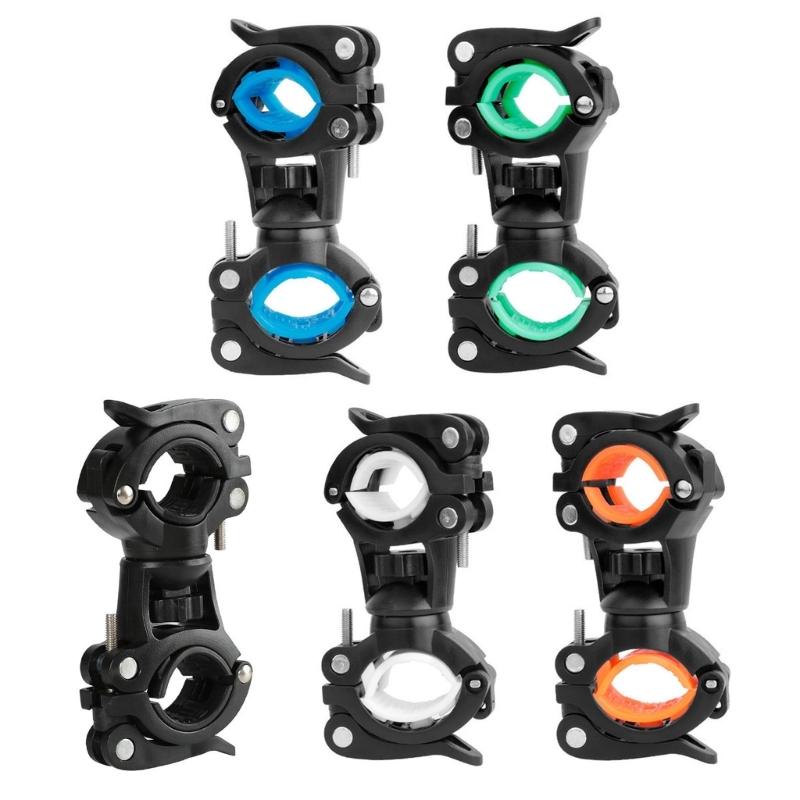 Bike Flashlight Stand 360°Rotatable Bicycles Light Brackets Torches Clip Adjusted Bicycles Front Torches Mount Enduring