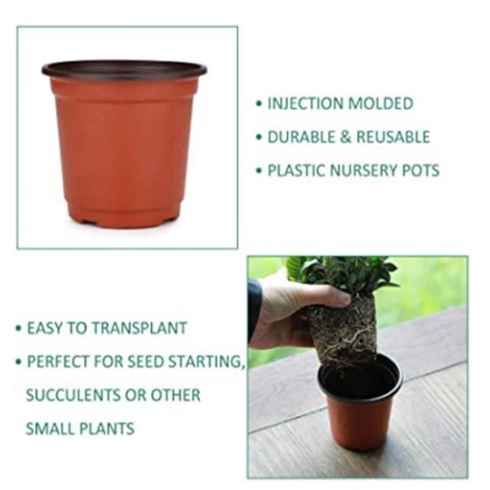 Plastic Multi-size Flower Pot Plant Pots Succulent Planter Pot For Outdoor Indoor Plants