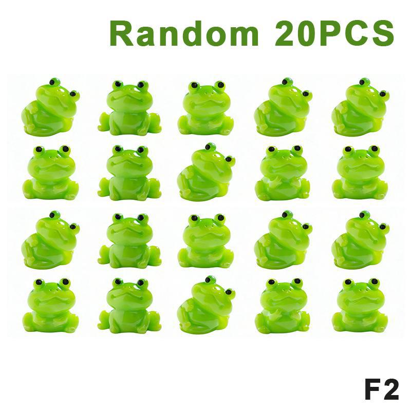 10/20Pcs Mini Resin Frogs Statues Frogs Figurines Garden Decor Fairy Garden Ornaments Indoor/Outdoor Microlandscapes Home Decor