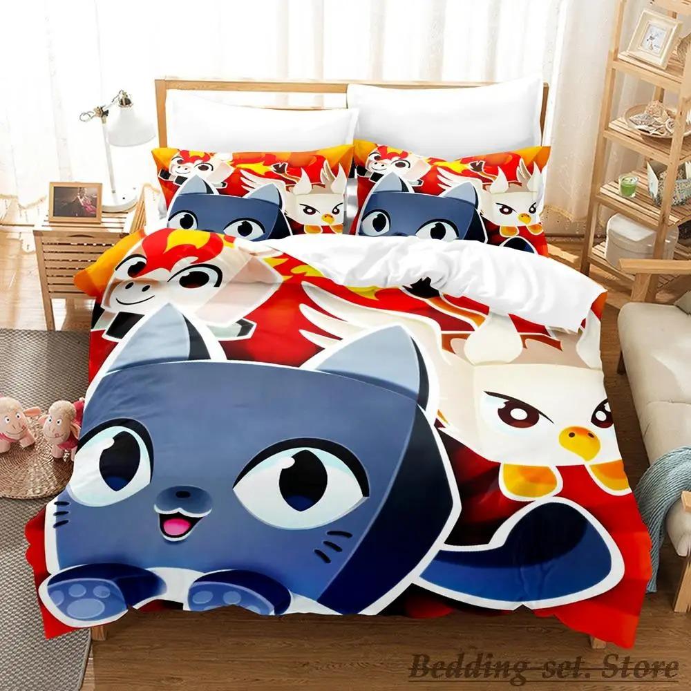 Game Pet Simulator X Bedding Set Single Twin Full Queen King Size Bed Set Adult Kid Bedroom Duvetcover Sets Parure De Lit Bed