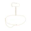 Sexy Exaggerated Beach Casual Body Wear Jewelry Chain Necklace, Imitation Pearl Pendant, Fringed Necklace, Breast Chain for Women