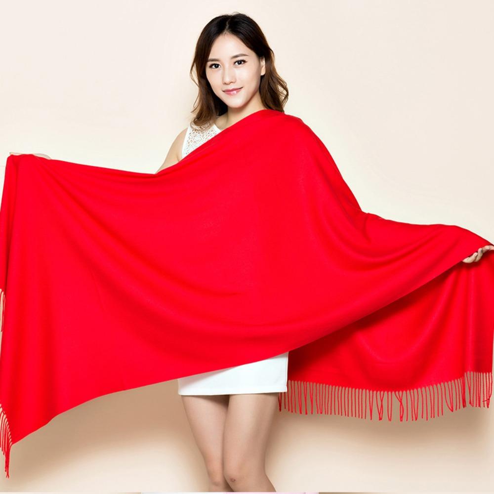 Thicken Winter Warm Shawl Wraps Long Fringed Shawl  Wedding Party Evening Dresses