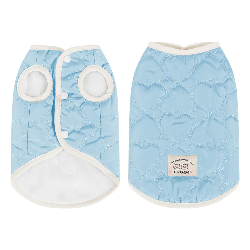 New cat clothes fake two plush sweater cat clothes autumn and winter warm windproof vest pet clothes