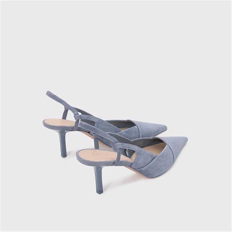 Cat Stiletto High-heeled Shoes Comfortable and Gentle Pointed Toe Back Space Roman Sandals Professional French Girl 56