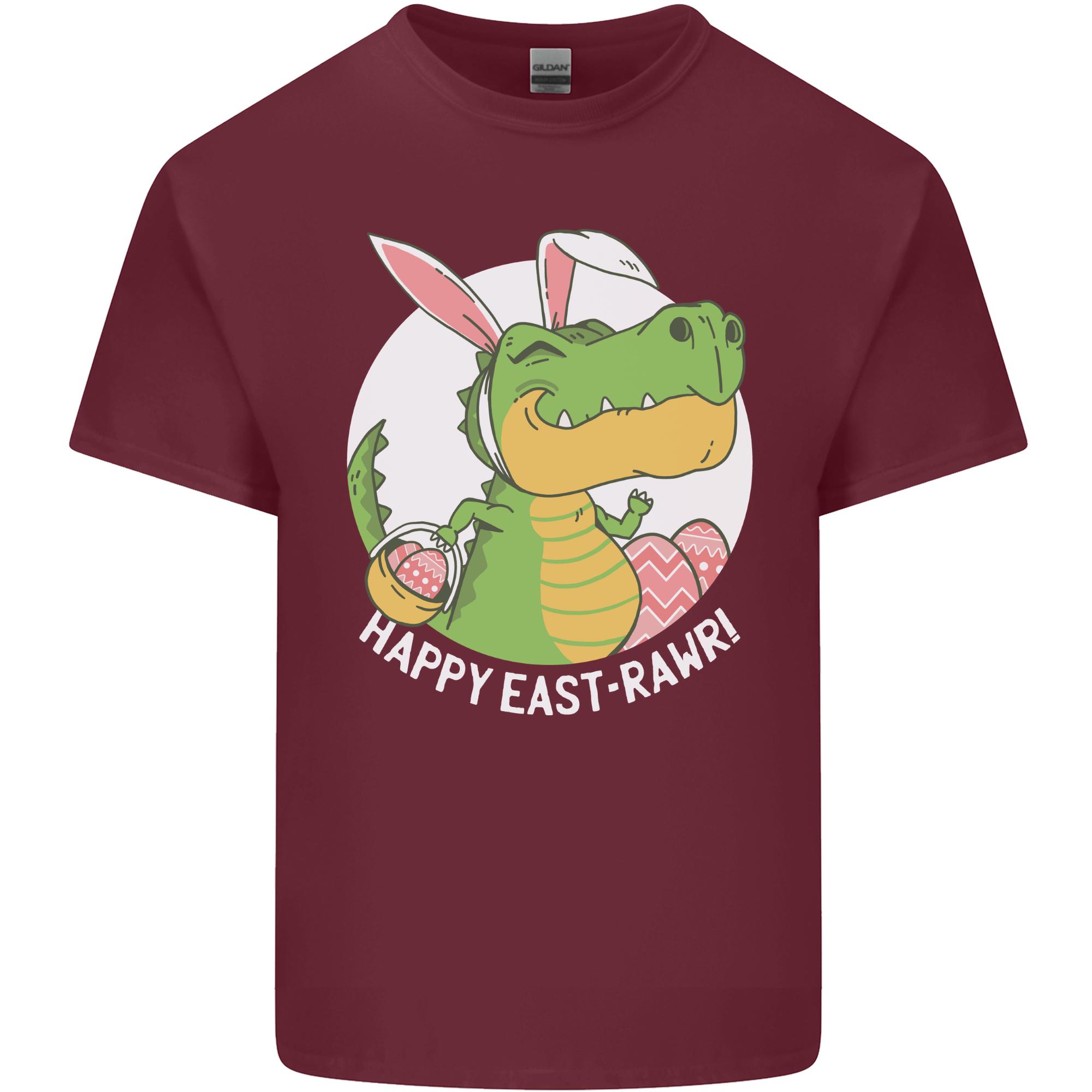 Happy EastRAWR Funny Easter TRex Unisexs Light Cotton TShirt S