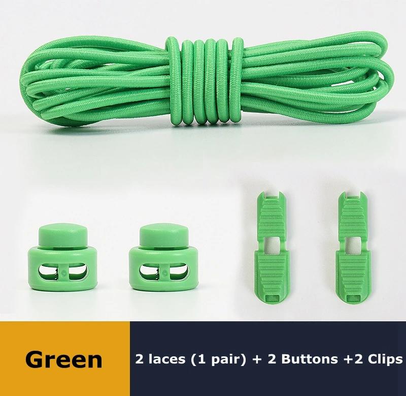 No Tie Shoe Laces Suitable for All Shoes Round Spring Lock Elastic Shoelaces Quick Wear in 1 Second Hiking Sports Lazy Shoelace