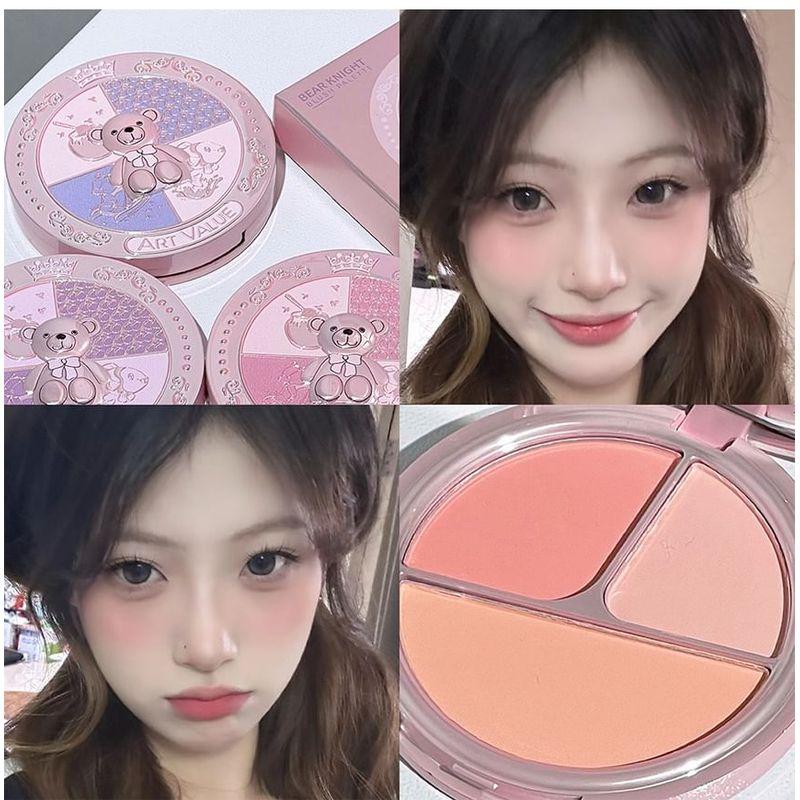 Art Value - Little Bear Knight 3-Color Blush Palette - 3 Types