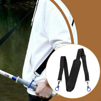 Fishing Rod Carrier Strap Sturdy Easy To Install Labor Saving Adjustable
