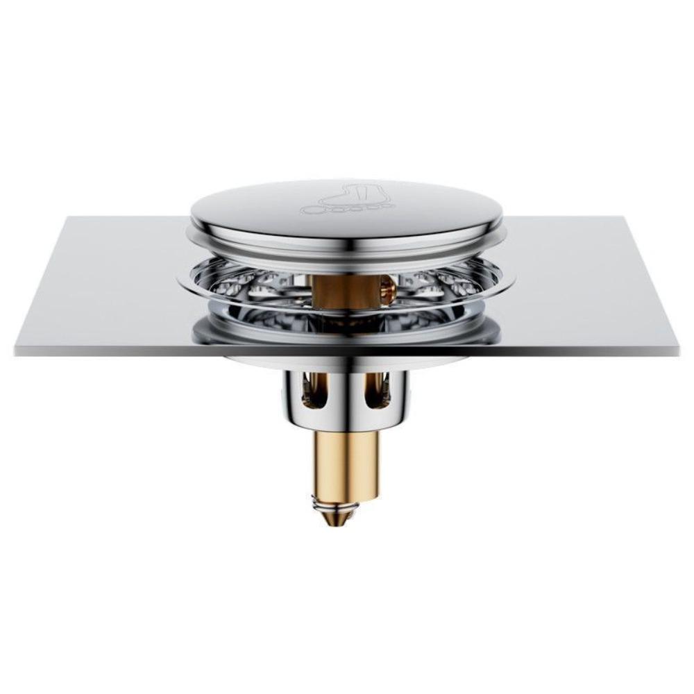 Pedal Type Shower Foot Floor Drain Pop Up Bounce Sewer Floor Strainer Press-Type Floor Drain