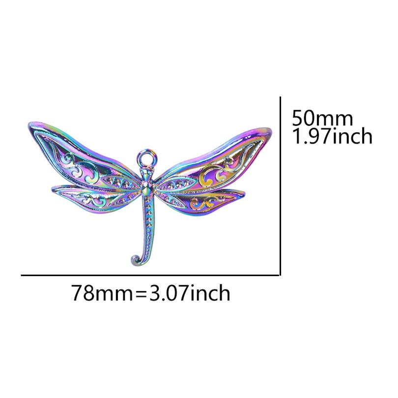 2Pcs Rainbow Animal Charms For Jewelry Making Supplies Elephant Leopard Butterfly Charm Pendant Handmade Accessories Fatima Hand
