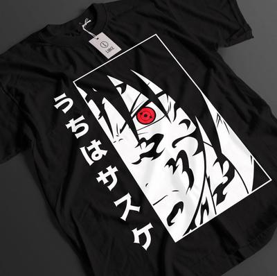 Maglietta Naruto Maglietta Gaara Maglietta Itachi Maglietta Rock Lee Anime Timari Sasuke Maglietta Unisex