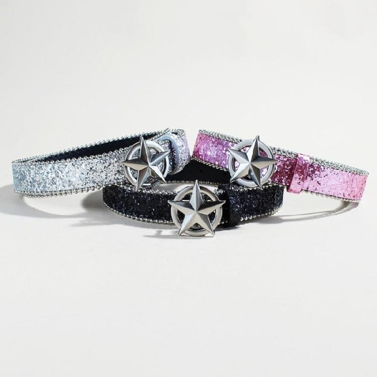 Blingbling Glitter Waist Belt for Street Dance Jean Casual Wear Trendy