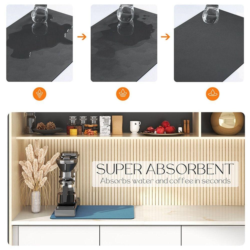 Quick Dry Heat Insulation Pad Protector Placemat Wash Free Drain Pad Splash Pad Cup Mat Drying Pad