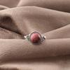 Black Rhodonite Gemstone Jewelry, 925 Solid Sterling Silver Ring Handmade Gorgeous Silver Chain Ring For Wedding Gift