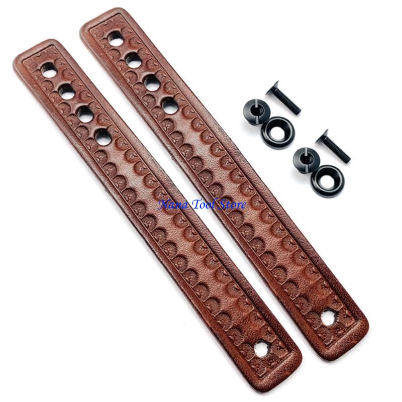 

31GJ 2Pcs Secure And Flexible IWB Soft Belt Rings For Easy Holsters Mounting коричневий