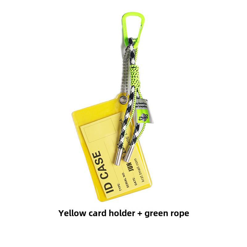 PVC Transparent Card Holder - Student Meal, Access, Bus Card Pendant for Backpacks or School Bags, Men's and Women's Accessories