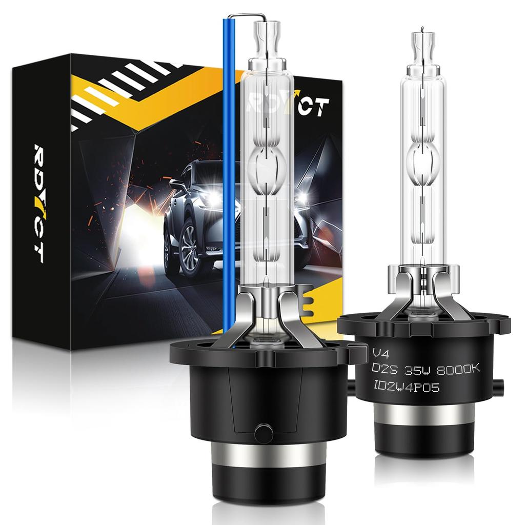 RDYCT D2S HID Bulb Headlight, HID D2S, 8000K, Compatible with Vehicle Inspection, Genuine Replacement,
