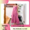 Damen Europäischer & Amerikanischer Stil Ärmelloses Baumwoll-Leinen Taschenkleid - Sommer Elegant Lockere Passform