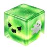Quetschwürfel Spielzeug Halloween Geist Stress Sensorisches Spielzeug Angstlinderung Langsam aufsteigend Glitzer Kneten für Kinder Erwachsene Mini