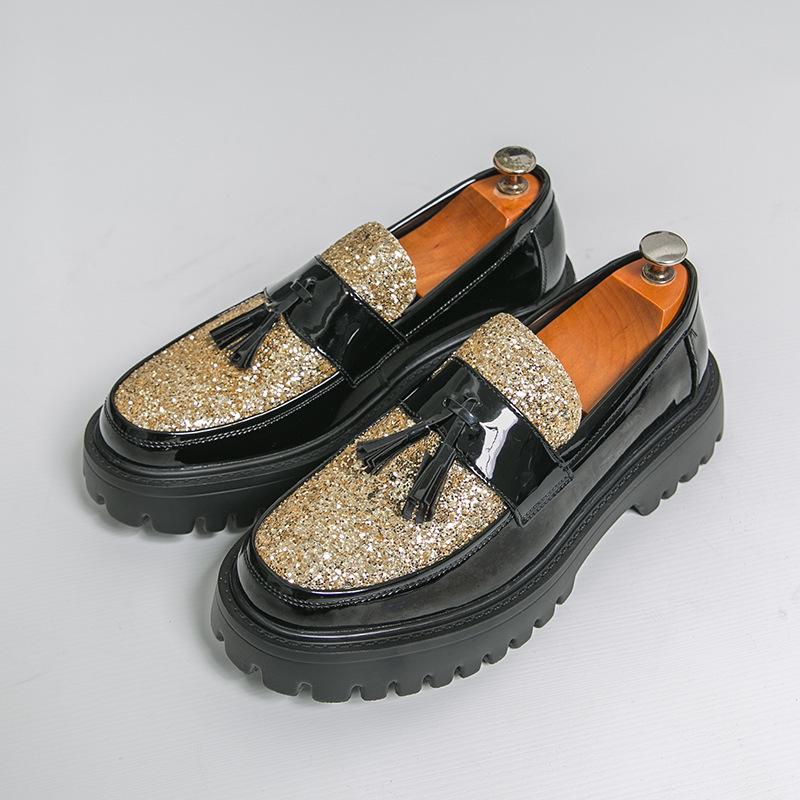 Men’s Tassel Loafers - Large Size Casual Leather Shoes, Korean & British Style