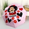 Mafalda's Polka Dot Adventure Automatic Umbrella Compact 8-Rib Design Foldable Design All-Season Umbrella for Travel Fashionable Wedding Party Gift