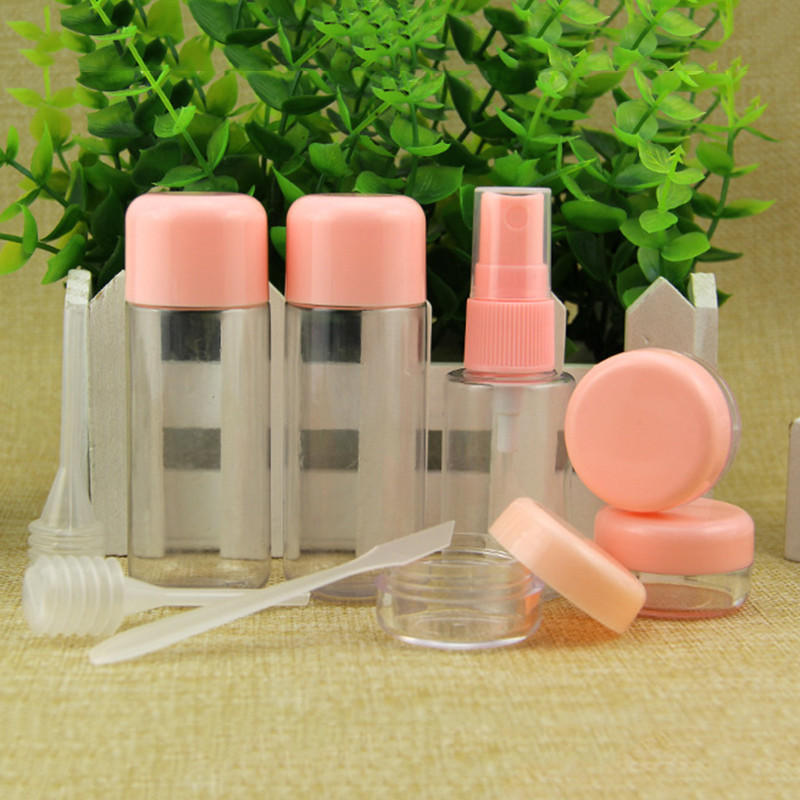 8PCS/set Mini Plastic Transparent Small Empty Perfume Spray Bottle Outdoor Travel MakeUp Skin Care Lotion Case Container Bottle