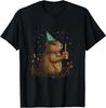 Happy Groundhog Day Ground Hog With Birthday Cake Party T-Shirt