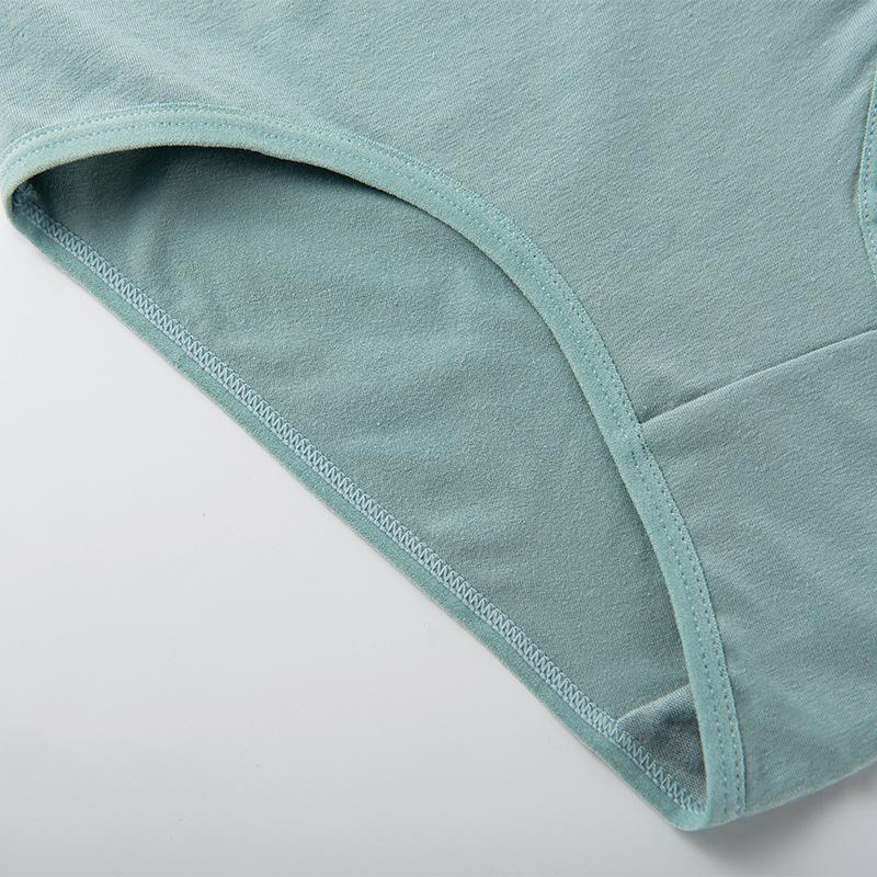 Plus Size Pure Cotton High Elastic Mid-Rise Comfortable Briefs