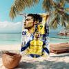 Ronaldo Legacy Passion Power Glory Beach Towel Outdoor Camping Beach Towel For Vacation Photos Quickdrying Swim Towel Absorbent Bath Towel Seaside