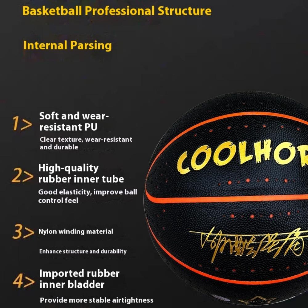 Luminous Basketball No. 7 Fluorescent Basketball Battery LED Reflective Luminous Adult Children's Light Ball Basketball